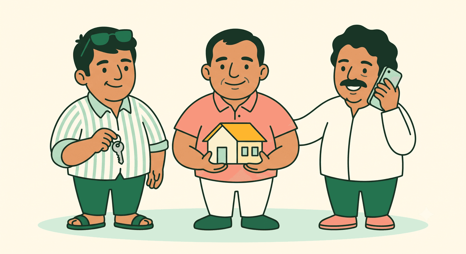 The Rahul Real Estate brothers, drawn